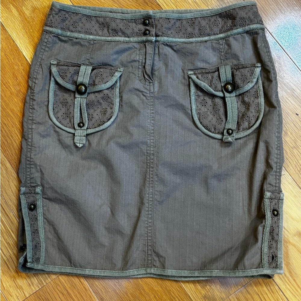 BCBGirls Green Mini Pencil Skirt Casual